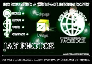 Web paged business site