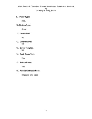 Webpage Information Ws & Cw Puzzles 9