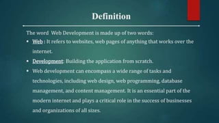 Introduction to Web | PPT