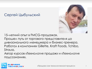 Продажи, Как Технологический Процесс. Часть 1. | PPT