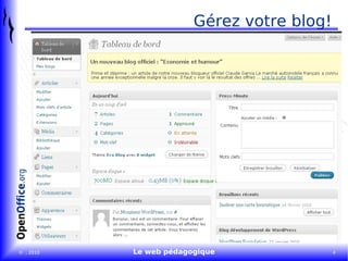 Gérez votre blog! 
