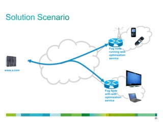 Fog node
running web
optimization
service

www.a.com

Fog node
with web
optimization
service

20

 