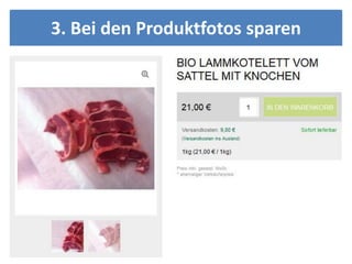3. Bei den Produktfotos sparen
 