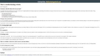 0.3s load time - Motherfuckingwebsite.com
 