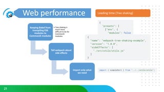Web Performance & Latest in React | PPTX