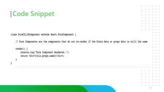 Web Performance & Latest in React | PPTX