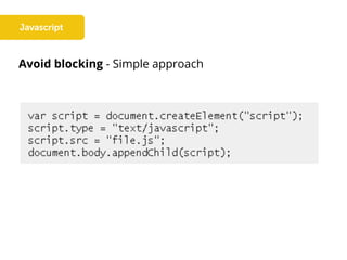 Avoid blocking - Simple approach
 