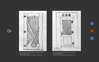 Wood Cabinet Detail, Zakopane, Poland, 1994.07 Personal Sketchbook Summer Study Abroad, Politechnika Kràkowska Wood Door Detail, Zakopane, Poland, 1994.07 Personal Sketchbook Summer Study Abroad, Politechnika Kràkowska A150 