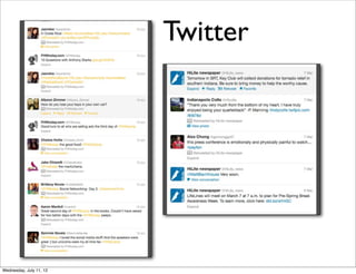 Twitter




Wednesday, July 11, 12
 