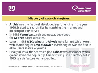 Understanding the Technology Behind Search Engines: History ...