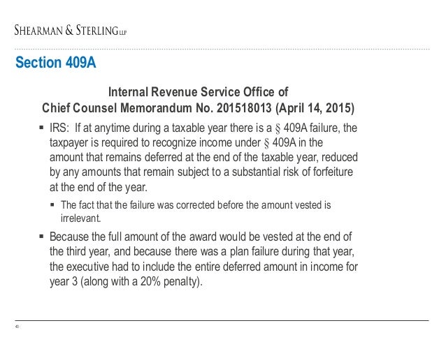 Section 409a nonqualified stock options