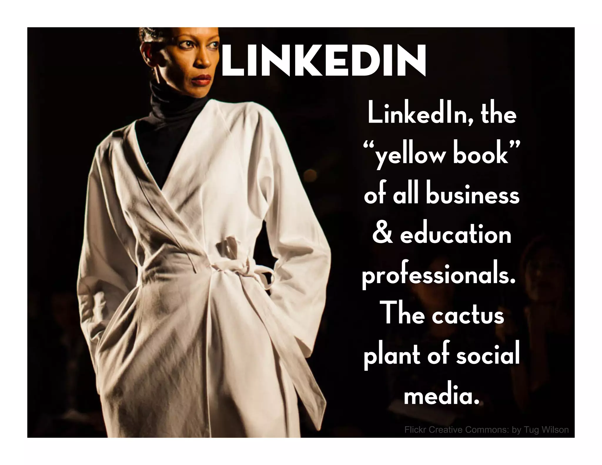 I don’t do
much here!
  But I’m
   here!




             Flickr Creative Commons: by Tug Wilson
 