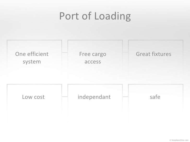 Port Of Loading presentation
