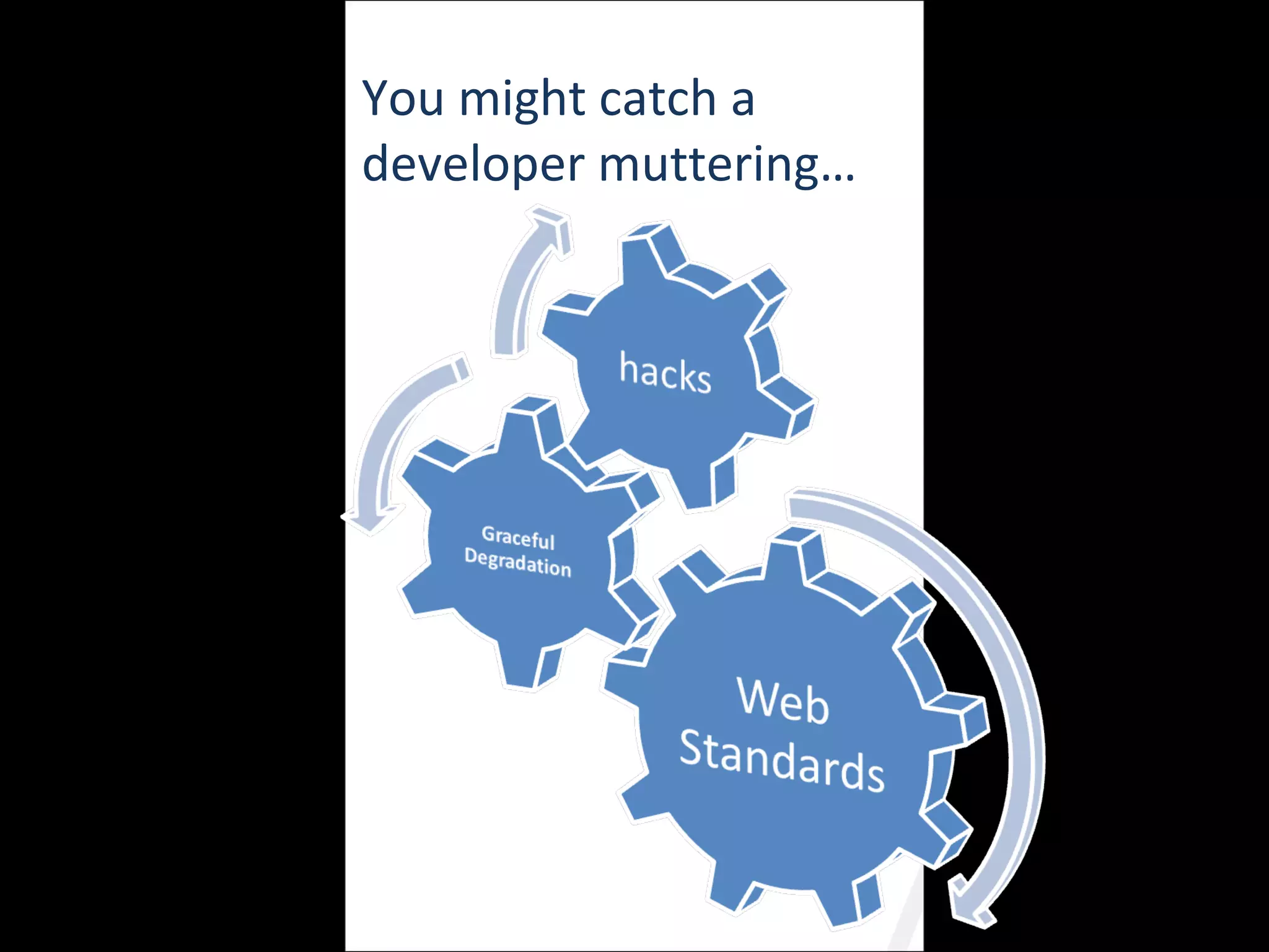 You might catch a developer muttering…  