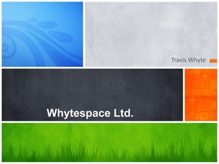 Travis Whyte Whytespace Ltd. 