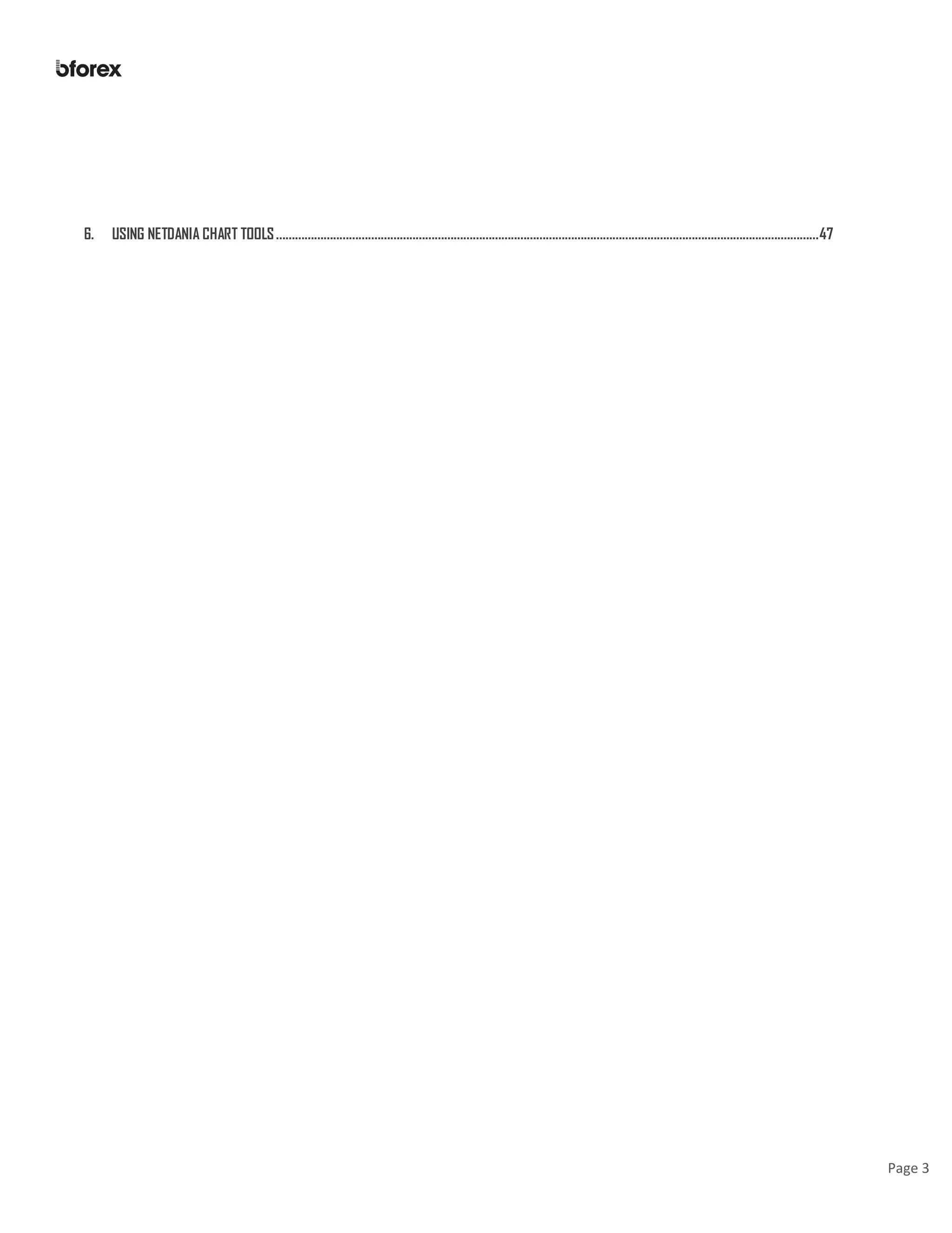 Page 3
6. USING NETDANIA CHART TOOLS...........................................................................................................................................................................47
 