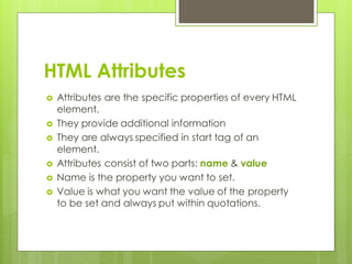 HTML - part 1 | PDF