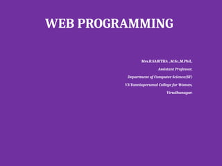 WEB PROGRAMMING.Introduction to HTML Heading Tags Formatting Tags | PPT
