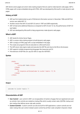 WEB PROGRAMMING -bharathiar unversity unit 3 | PDF