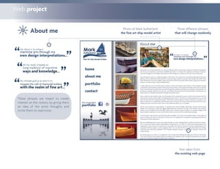 Web Project Presentation Mark Sutherland 2011