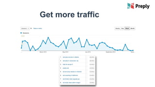 Get more traffic
 