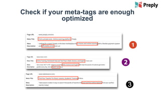 Check if your meta-tags are enough
optimized
 