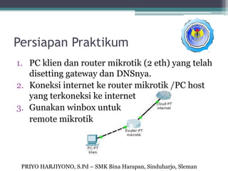 Web proxy pada mikrotik | PPTX