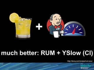 +
much better: RUM + YSlow (CI)
                    http://donq.com/recipes/rum-sour
 