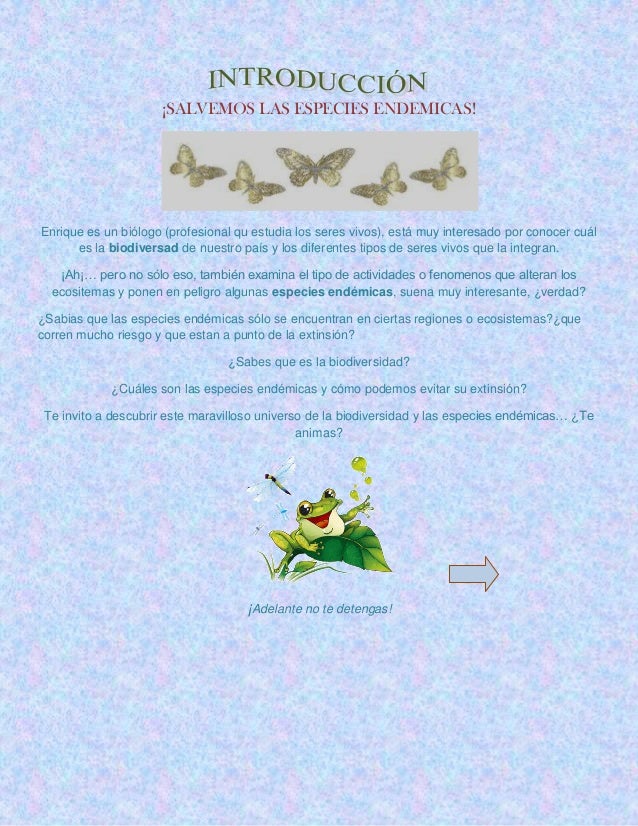 Web Q Profra Alca Especies Endemicas