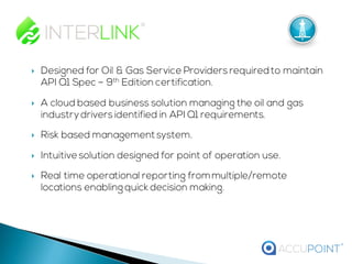 Accupoint API Spec Q1 9th Edition Overview | PDF