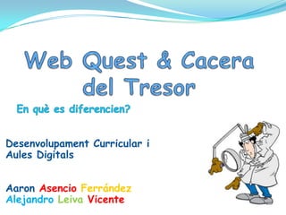 Desenvolupament Curricular i
Aules Digitals


Aaron Asencio Ferrández
Alejandro Leiva Vicente
 