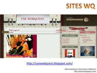 qualquer coisa que exija dos aprendizes processar e transformar as informações coletadas. SEÇÕES WQ3. ProcessoO Processo deve apresentar os passos que os alunos terão de percorrer para desenvolver a Tarefa. Quanto mais detalhado for o processo, melhor.Exemplo:Primeiro, formem grupos de três alunos. Em seguida, decidam o papel que cada um vai representar. ...e assim por diante. Na seção Processo, também cabe sugerir de que forma os alunos deverão organizar as informações que serão reunidas: usando fluxogramas, mapas mentais, checklists etc.