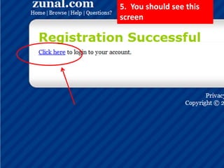 5.  You should see this screen