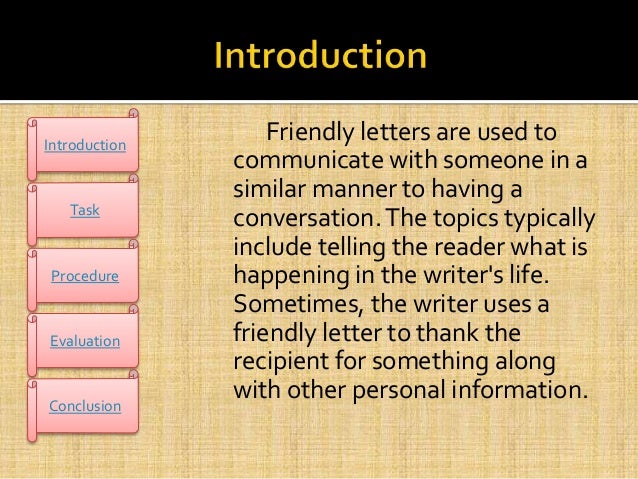 webquest on friendly letter