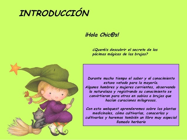 Hierbas de bruja. Webquest