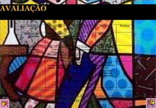 A  Avaliação do processo de realização das atividades será numa perspectiva formativa-mediadora (Hoffmann, 2008).  