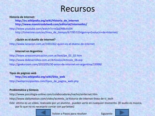 Webquest historia-de-internet | PPS