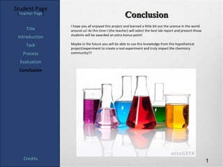 Webquest: Science Experiment | PPT