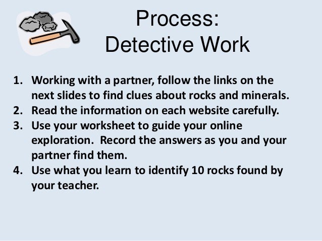 Webquest 4th Grade Really Rocks Online Version