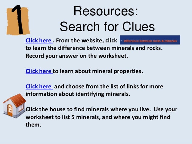 Webquest 4th Grade Really Rocks Online Version