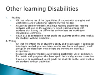 Goals that are measurable for youth with rewards and incentives if met