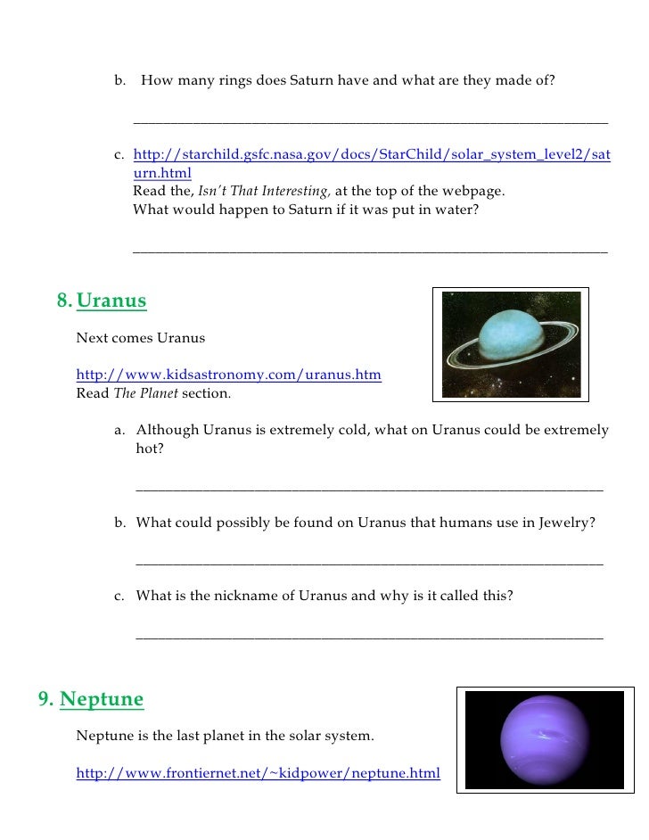 Webquest Assignment 6 B