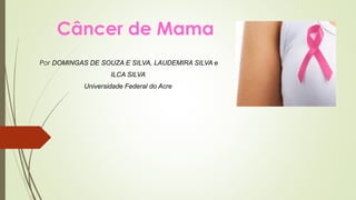 Câncer de Mama 
Por DOMINGAS DE SOUZA E SILVA, LAUDEMIRA SILVA e 
ILCA SILVA 
Universidade Federal do Acre 
 