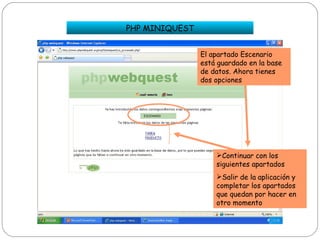 Webquest con php webquest