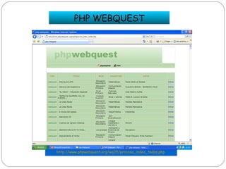 Webquest con php webquest
