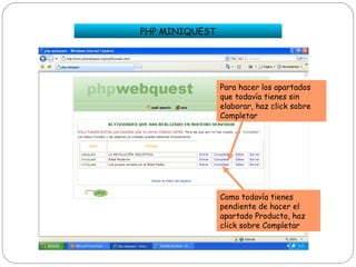 Webquest con php webquest