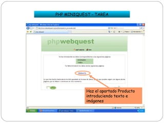 Webquest con php webquest