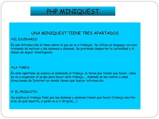 Webquest con php webquest