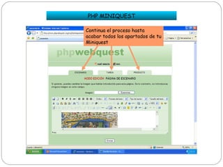 Webquest con php webquest