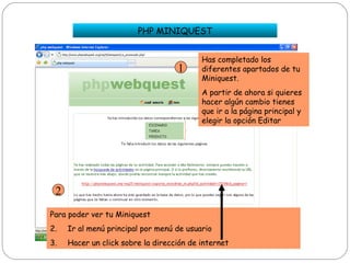 Webquest con php webquest